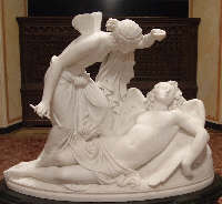 Psiche ammira Eros dormiente