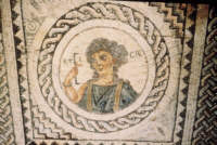 Pavimento in mosaico - Ktisis, Kourion. Immagine gentilmente fornita dall'Ente Nazionale per il Turismo di Cipro.