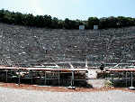 Epidauro, vista parziale del teatro.