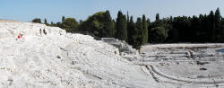 Siracusa, Teatro greco vista parziale dall'alto.