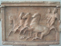 Anfiarao sul suo carro