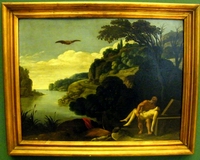 Claudio Saraceni - Paesaggio con sepoltura di Icaro - 1606-07.