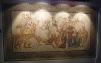 Bacco trionfa sugli indiani - Mosaico romano III/IV sec. d.C.
