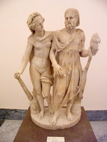 Eracle e Onfale - Copia di I sec. d.C. da creazione eclettica romana di seconda met I sec. a.C., inv. 6406
