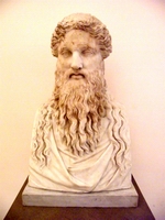 Dioniso tipo Sardanapalo su erma moderna - copia di met del II sec. d.C., da originale greco di fine IV sec. a. C., inv.6306.