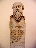 Socrate tipo B - Replica di III sec.d.C. da originale del 330 a.C. attribuito a Lisippo, inv. 6415.