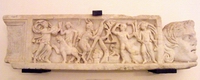 Coperchio di sarcofago con thiasos dionisiaco - II sec.d.C., inv., 6606.