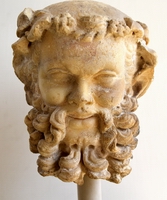 Testa di sileno. I sec d.C. - Head of Silenus. First century A.D.o